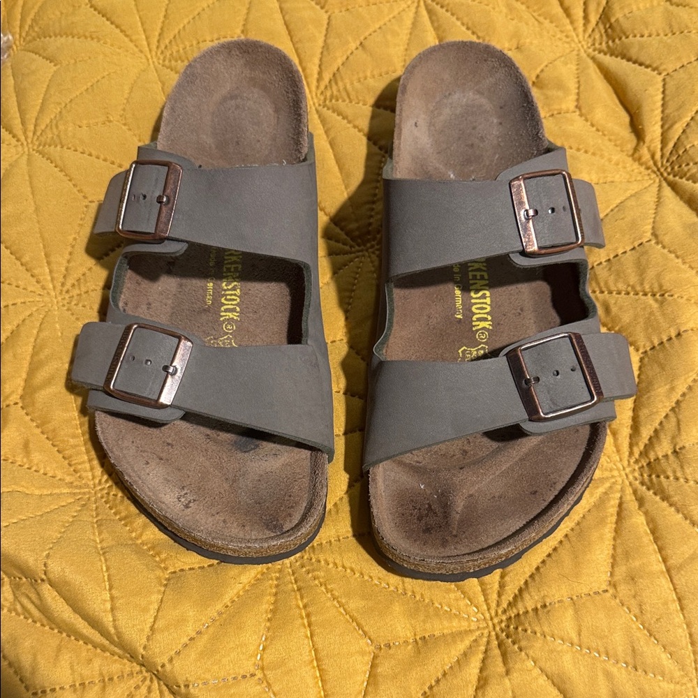 Birkenstock Slate Gray Double Strap Sandals